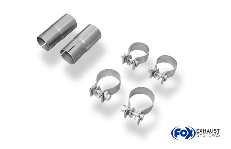 Fox Sportuitlaat Mercedes S-Klasse W140/C140 achterdemper - 2x90 Type 13