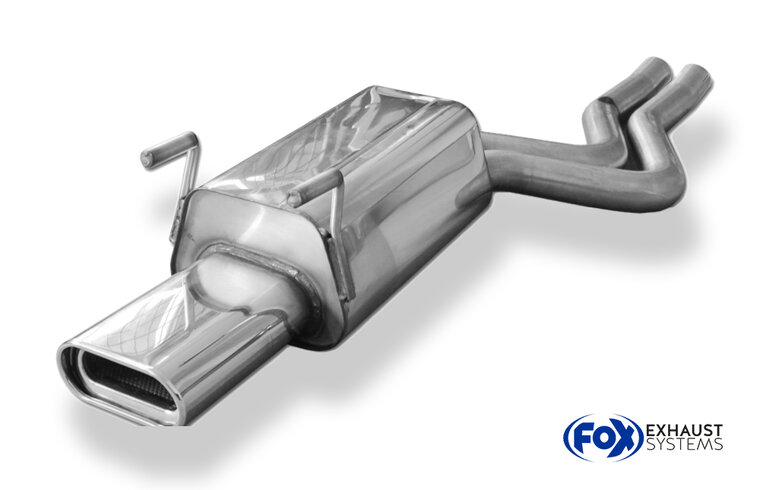 Fox Sportuitlaat Mercedes S-Klasse W140/C140 achterdemper - 160x80 Type 53