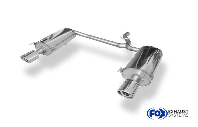 Fox Sportuitlaat Chrysler Sebring Coup&eacute; &amp; Cabriolet Type JR Achterdemper Rechts/Links - 115x85 Type 33 Rechts/Links