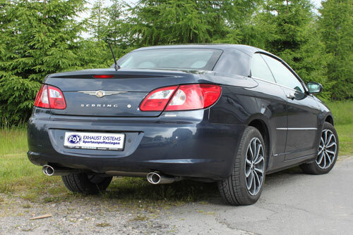 Fox Sportuitlaat Chrysler Sebring Coup&eacute; &amp; Cabriolet Type JS Achterdemper Rechts/Links - 115x85 Type 33 Rechts/Links