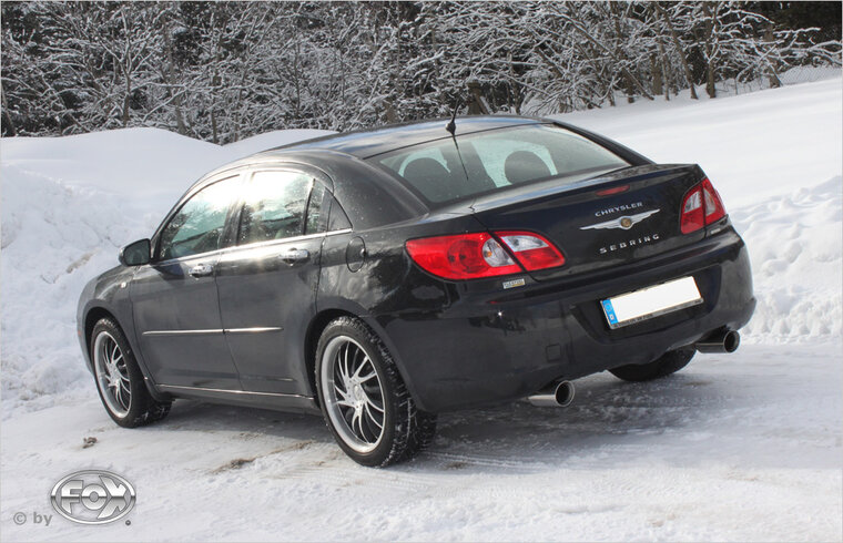 Fox Sportuitlaat Chrysler Sebring Sedan Type JS Achterdemper Rechts/Links - 1x100 Type 25 Rechts/Links