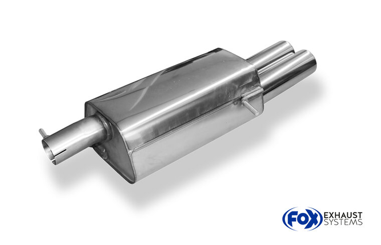 Fox Sportuitlaat Achterdemper Ford Galaxy WGR/ VW Sharan 7M - 2x80 Type 13