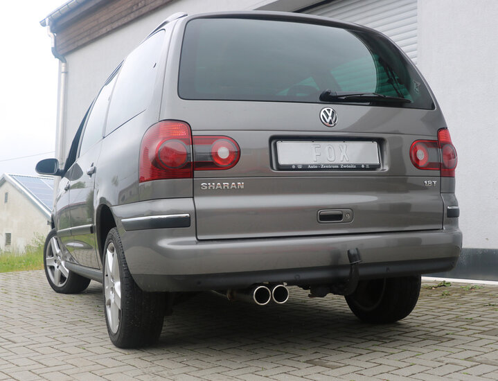 Fox Sportuitlaat Achterdemper Ford Galaxy WGR/ VW Sharan 7M - 2x80 Type 13