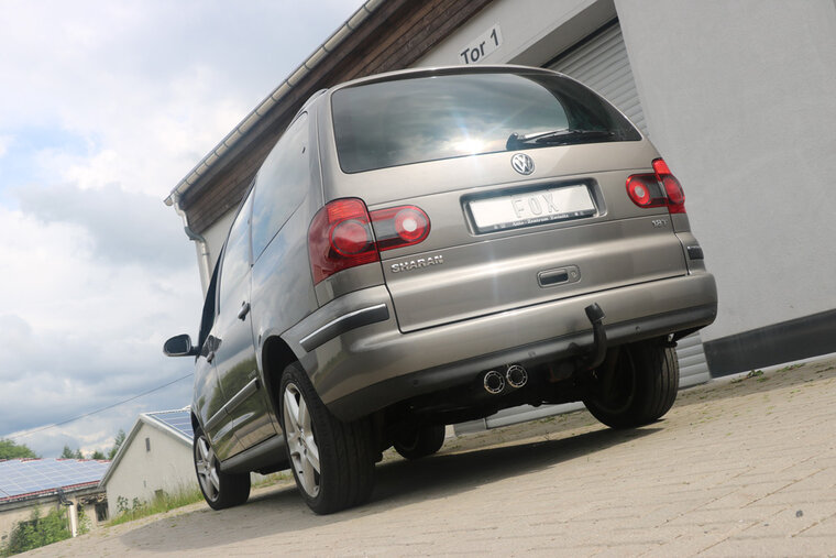 Fox Sportuitlaat Achterdemper Ford Galaxy WGR/ VW Sharan 7M - 2x80 Type 64