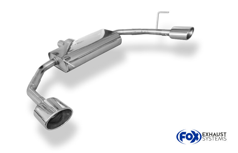 Fox Sportuitlaat Opel Signum Sport achterdemper, rechter/linker uitlaat - 140x90 type 44 rechts/links