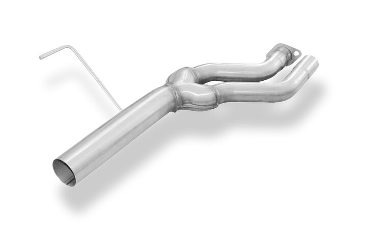 Fox Sportuitlaat Vervangingspijp voor de voordemper van de Mercedes SL Type R129 (modelnummer MB132002-xxx)
