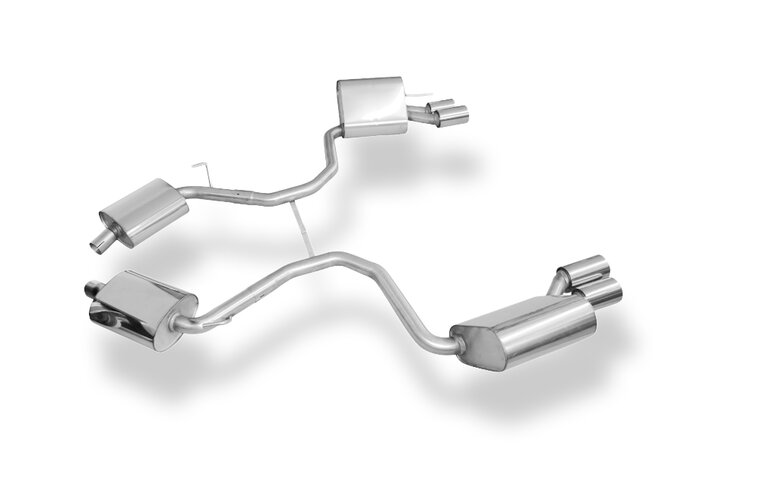 Fox Sportuitlaat Mercedes SL Type 230 achterdemper rechts/links - 2x80 Type 13 rechts/links