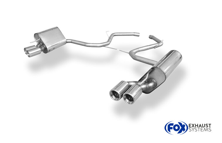 Fox Sportuitlaat Mercedes SL Type 230 - Supergeluid Achterdemper rechts/links - 2x80 Type 13 rechts/links