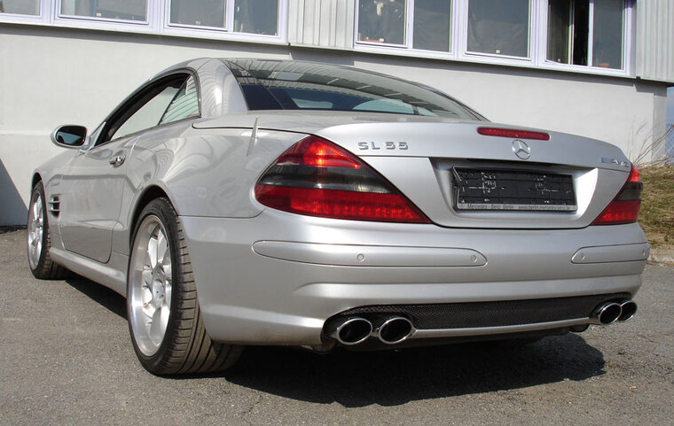 Fox Sportuitlaat Mercedes SL55/SL600 - R230 Achterdemper rechts/links - 2x115x85 Type 32 rechts/links