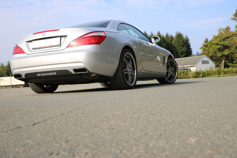 Fox Sportuitlaat Mercedes SL 231 achterdemper rechts/links - uitlaat via de originele uitlaatpijpen