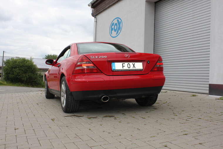 Fox Sportuitlaat Mercedes SLK Type 170 half uitlaatsysteem vanaf katalysator - 115x85 Type 32