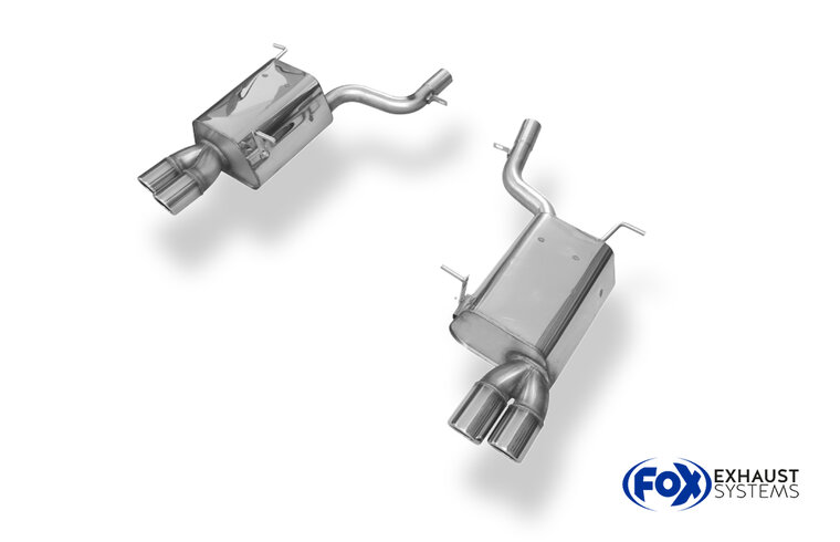 Fox Sportuitlaat Mercedes SLK Type 172 - AMG Line Achterdemper rechts/links - 2x76 Type 16 rechts/links