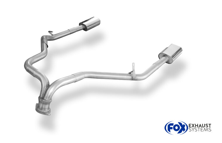Fox Sportuitlaat Kia Sorento Type JC Facelift V6 Uitlaatpijpset Rechts/Links - 135x80 Type 53 Rechts/Links