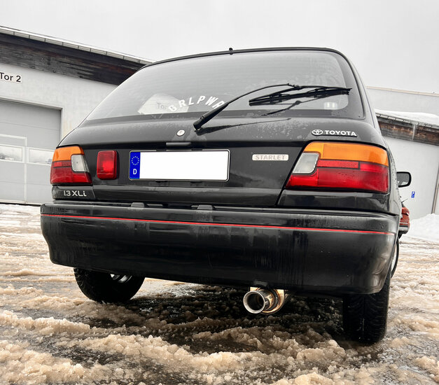 Fox Sportuitlaat Toyota Starlet P8 achterdemper - 1x80 type 25