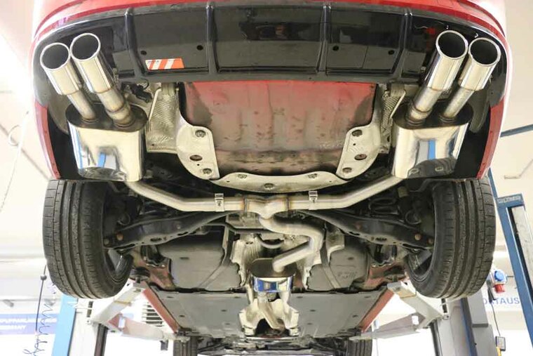 Fox Sportuitlaat Skoda Superb III 3V 4x4 achterdemper rechts/links met uitlaatkleppen - 2x90 type 16 rechts/links