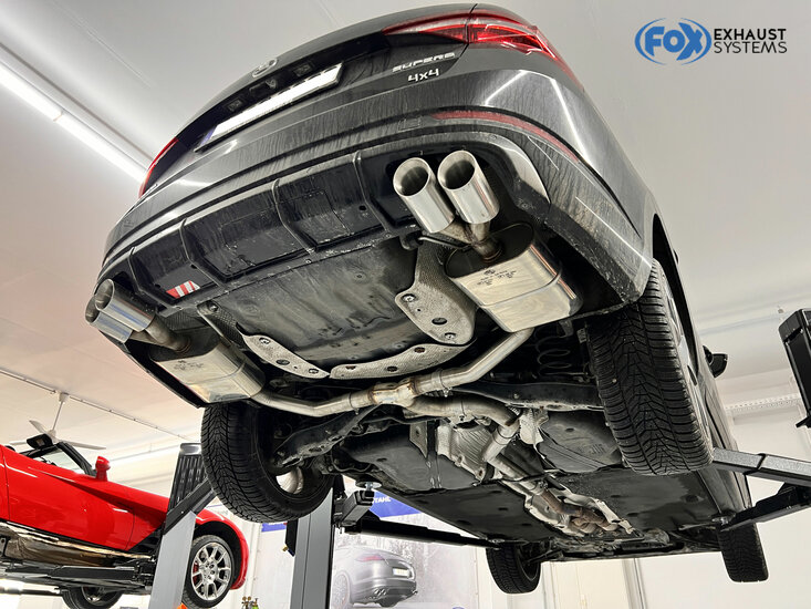 Fox Sportuitlaat Skoda Superb III 3V 4x4 Half uitlaatsysteem vanaf OPF, rechter/linker uitgang - 2x90 Type 25 rechts/links