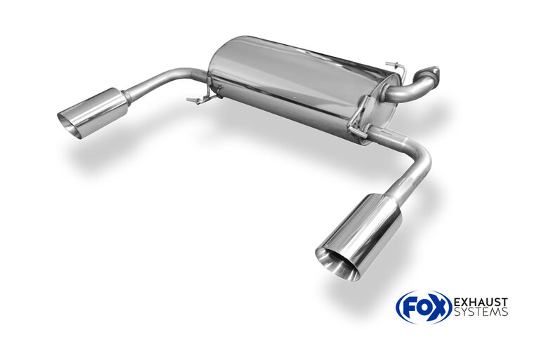 Fox Sportuitlaat Suzuki Swift Sport IV Achterdemper Rechts/Links Uitgang - 1x100 Type 25 Rechts/Links