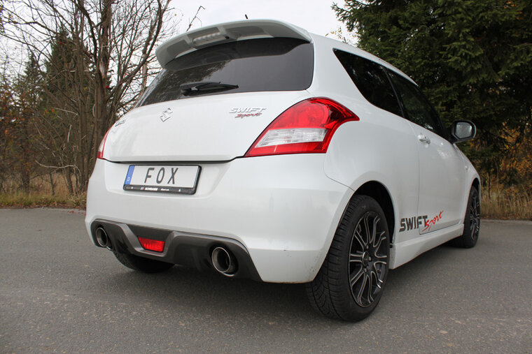 Fox Sportuitlaat Suzuki Swift Sport IV Achterdemper Rechts/Links Uitgang - 1x100 Type 25 Rechts/Links