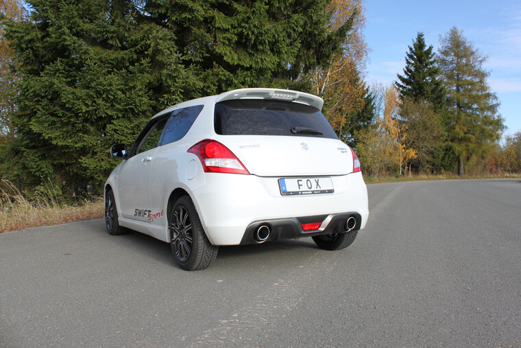 Fox Sportuitlaat Suzuki Swift Sport IV Achterdemper Rechts/Links Uitgang - 1x100 Type 16 Rechts/Links