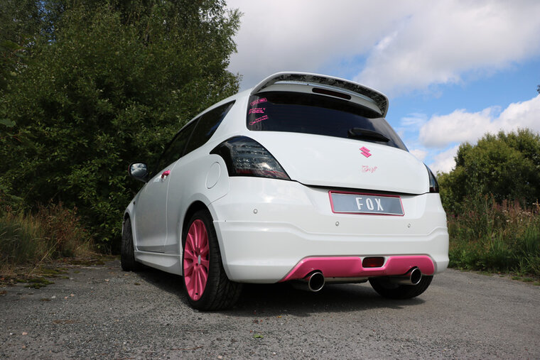 Fox Sportuitlaat Suzuki Swift IV achterdemper, rechter/linker uitlaat - 1x100 Type 16 rechts/links