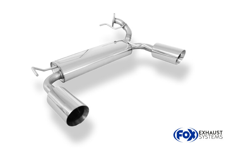 Fox Sportuitlaat Suzuki Swift IV achterdemper, rechter/linker uitlaat - 1x100 Type 25 rechts/links