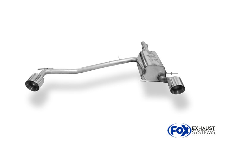 Fox Sportuitlaat Suzuki Swift V Sport achterdemper, rechter/linker uitlaat - 1x114 Type 25 rechts/links
