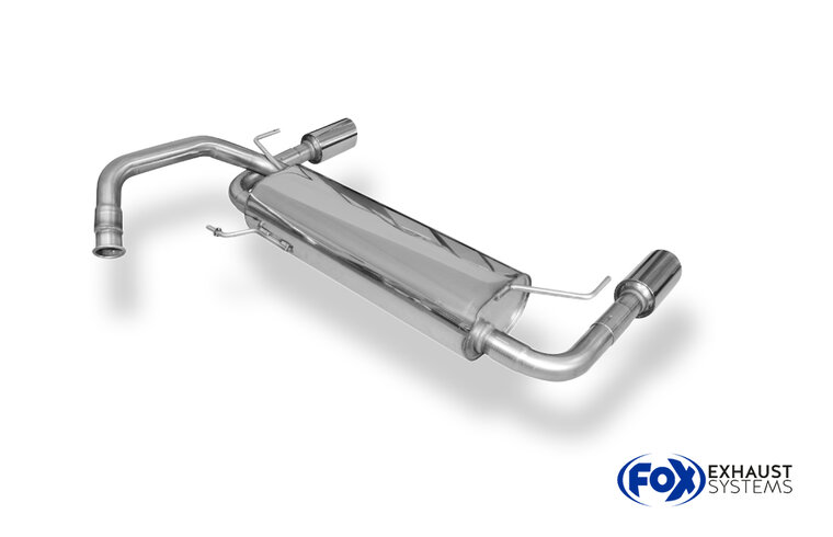 Fox Sportuitlaat Suzuki SX4 - 4x4 Achterdemper rechts/links uitlaat - 1x90 Type 25 rechts/links