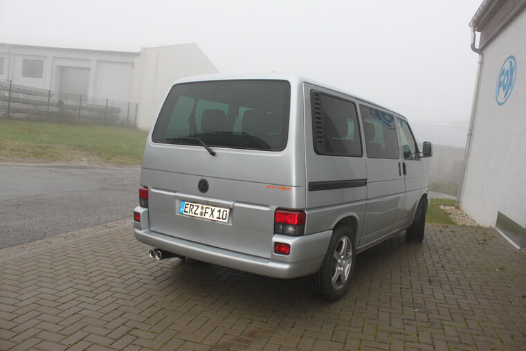 Fox Sportuitlaat VW T4 - Voorwielaandrijving - Bus/ Transporter/ Multivan/ Caravelle Achterdemper - 2x80 Type 13