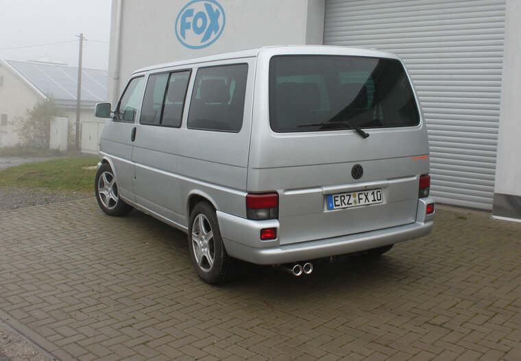 Fox Sportuitlaat VW T4 - Voorwielaandrijving - Bus/ Transporter/ Multivan/ Caravelle Achterdemper - 2x80 Type 13