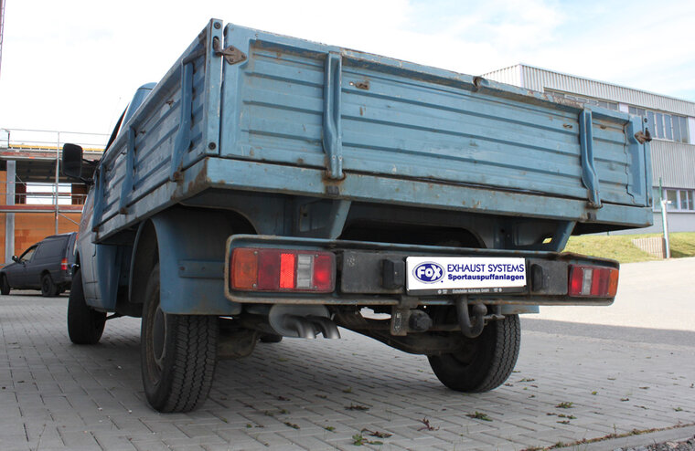 Fox Sportuitlaat VW T4 platte vrachtwagen achterdemper - 2x63 Type 26