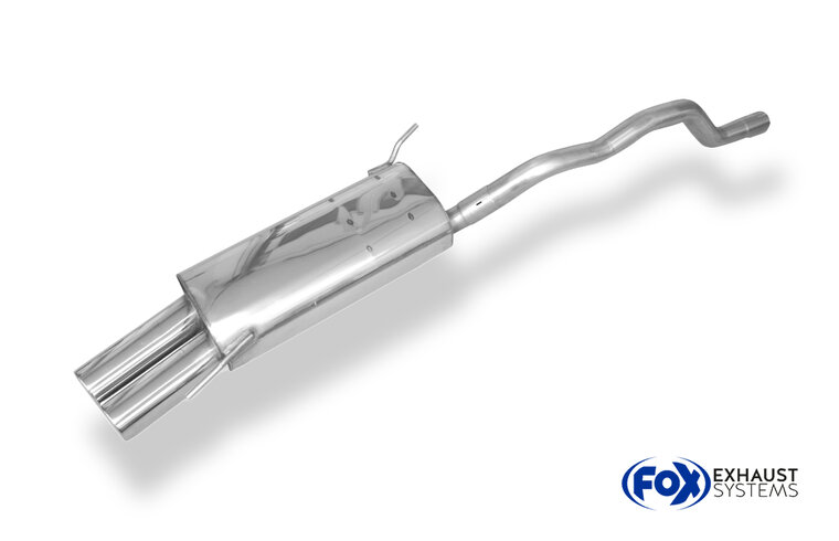 Fox Sportuitlaat VW Bus T4 Syncro achterdemper inclusief verbindingspijp met beugel - 2x80 Type 13