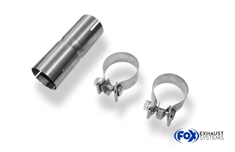 Fox Sportuitlaat Vervangingspijp voor de voordemper van de VW Bus T5/T6 + 4 Motion