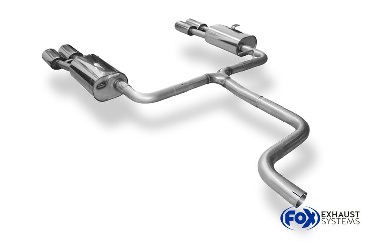 Fox Sportuitlaat VW Bus T5/T6 Achterdemper Rechts/Links Uitlaat - 2x115x85 Type 32 Rechts/Links