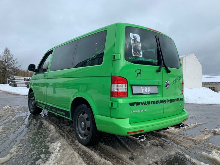 Fox Sportuitlaat VW Bus T5/T6 4motion achterdemper, rechter/linker uitlaat - 160x80 type 53 rechts/links