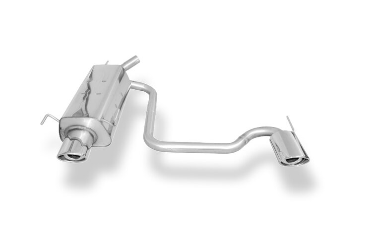 Fox Sportuitlaat Opel Tigra B TwinTop achterdemper, rechter/linker uitlaat - 115x85 Type 33 rechts/links
