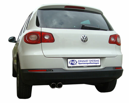 Fox Sportuitlaat VW Tiguan 5N - 4motion achterdemper - 2x80 Type 17