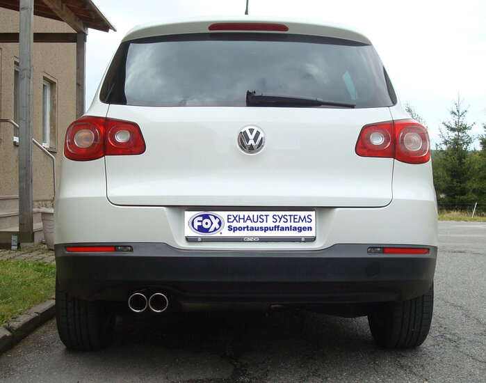 Fox Sportuitlaat VW Tiguan 5N - 4motion achterdemper - 2x80 Type 17