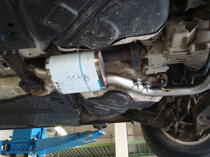 Fox Sportuitlaat VW Tiguan 5N - 4motion voordemper voor VW200025-xxx