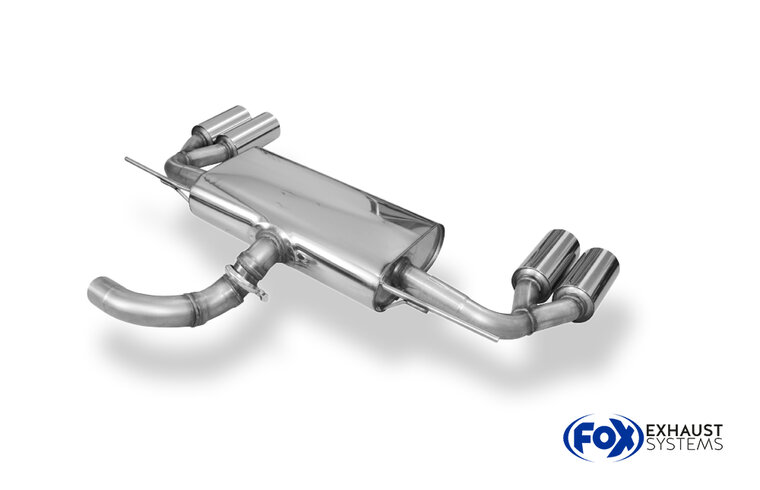 Fox Sportuitlaat VW Tiguan II Benzine - 4motion Achterdemper Rechts/Links Uitlaat - 2x90 Type 12 Rechts/Links
