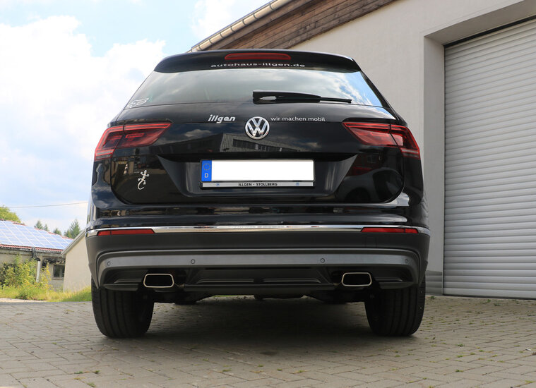 Fox Sportuitlaat VW Tiguan II Benzine - 4motion Achterdemper Rechts/Links Uitlaat - 145x65 Type 59 Rechts/Links