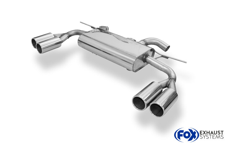 Fox Sportuitlaat VW Tiguan II Benzine - 4motion - 2.0l 162kW Uitlaatdemper rechts/links - 2x90 Type 12 rechts/links
