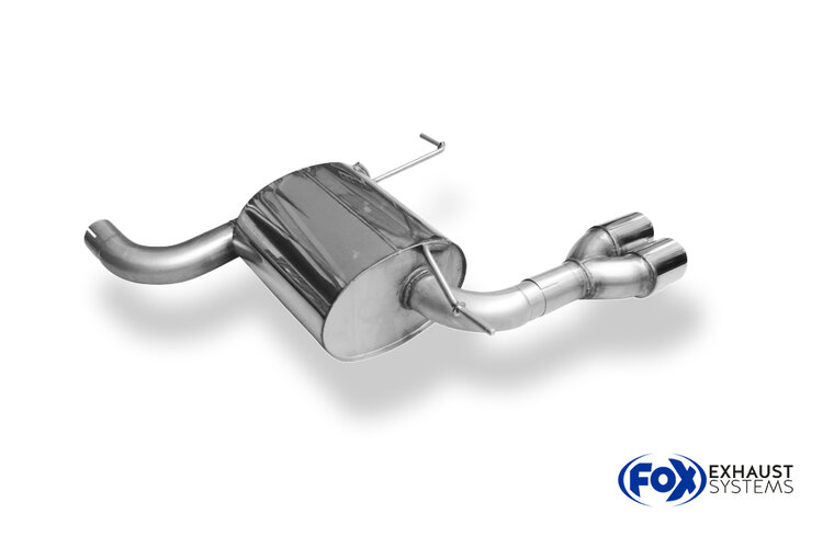 Fox Sportuitlaat VW Tiguan II Diesel - 4motion Achterdemper - 2x80 Type 16