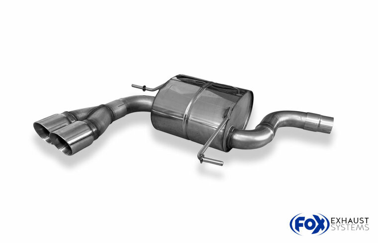Fox Sportuitlaat VW Tiguan II Diesel - 4motion Achterdemper - 2x80 Type 25