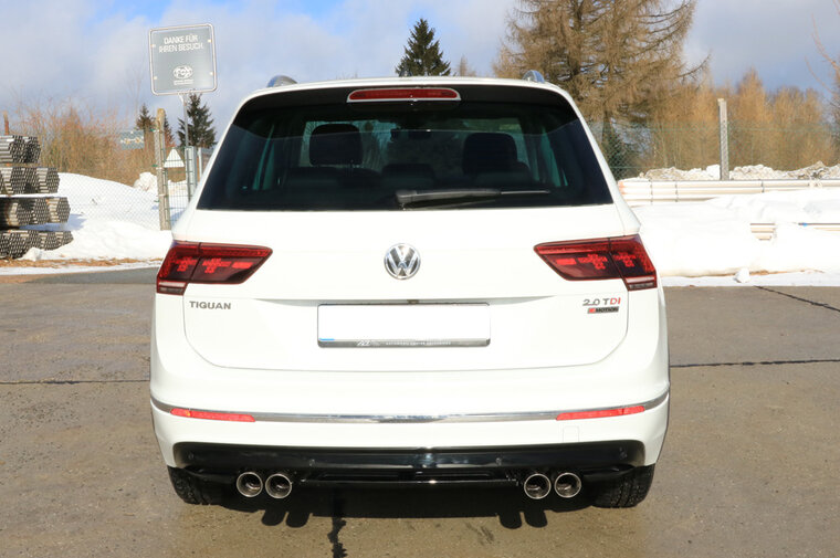 Fox Sportuitlaat VW Tiguan II Diesel - 4motion dwarsgeplaatste achterdemper - 2x80 Type 25 rechts/links