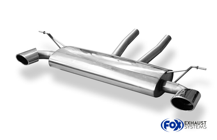 Fox Sportuitlaat VW Touareg Type 7L Achterdemper Rechts/Links Uitlaat - 140x90 Type 32 Rechts/Links - Pijpdiameter: 70 mm