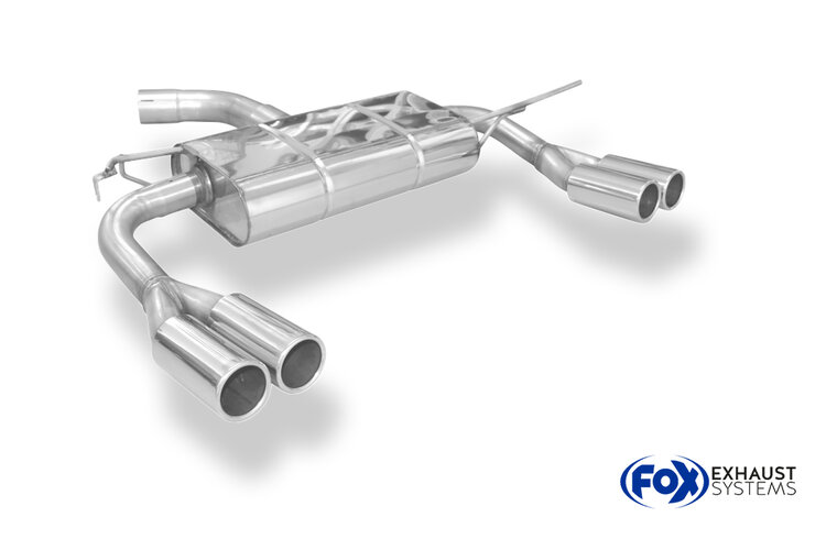Fox Sportuitlaat VW Touran Cross GTD achterdemper, rechter/linker uitlaat - 2x76 Type 12 rechts/links