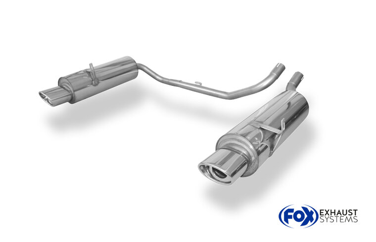 Fox Sportuitlaat Mazda Tribute Type EP Achterdemper rechts/links - 115x85 Type 33 rechts/links