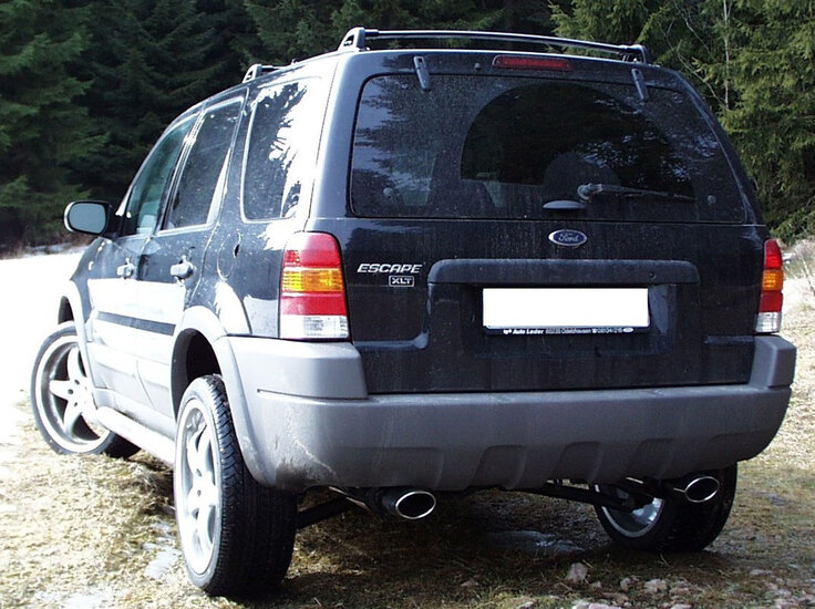 Fox Sportuitlaat Mazda Tribute Type EP Achterdemper rechts/links - 115x85 Type 33 rechts/links