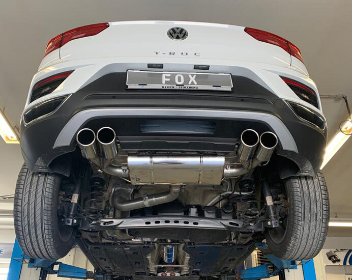 Fox Sportuitlaat VW T-Roc - Voorwielaandrijving, achterdemper rechts/links - 2x90 type 16 rechts/links