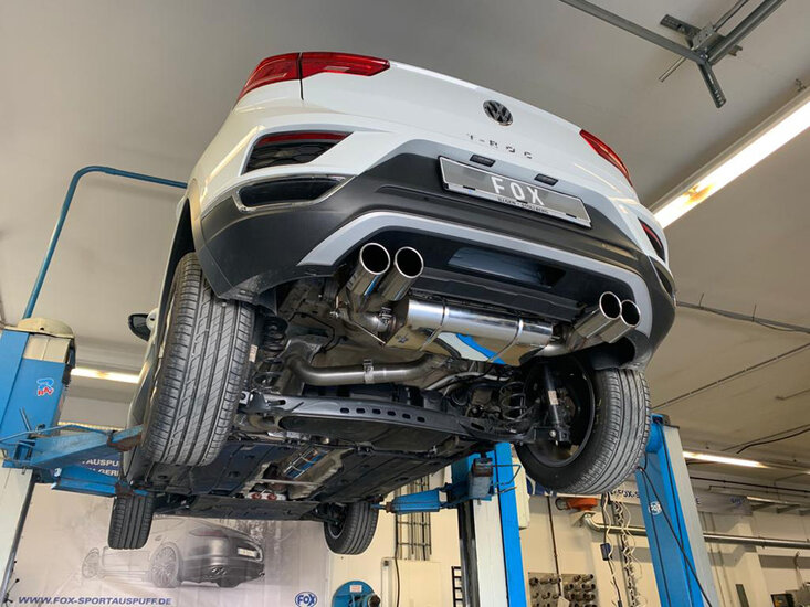 Fox Sportuitlaat VW T-Roc - Voorwielaandrijving, achterdemper rechts/links - 2x90 type 16 rechts/links